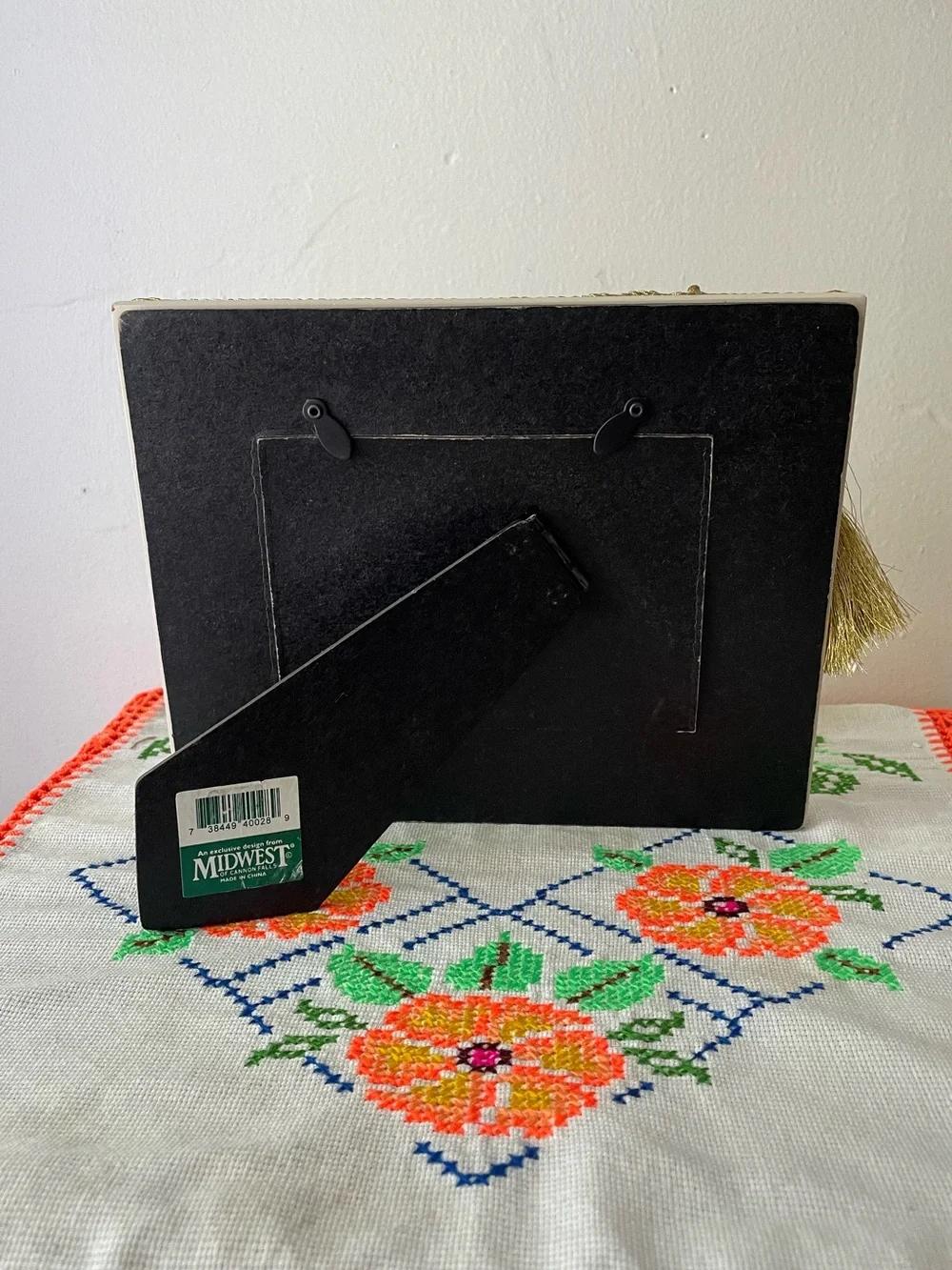 Vintage Sheet Music & Tassel Picture Frame 3.5”x5”